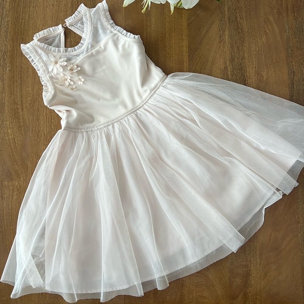 Girls Cat and Jack tulle dress, Medium 7/8.